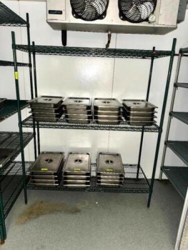 60" X 24" FIVE TIER COATED WIRE SHELF