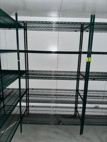 48" X 24" FIVE TIER COATED WIRE SHELF