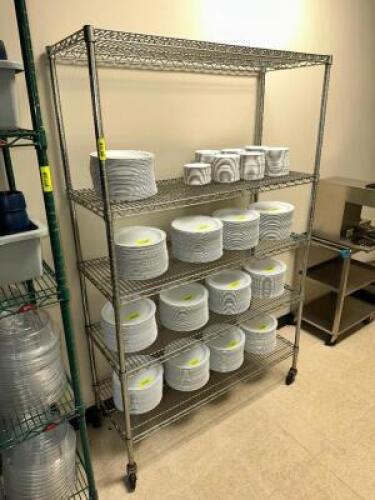48" X 24" FIVE TIER WIRE SHELF