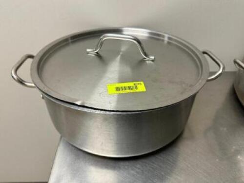 WINCO 15 QT STAINLESS STOCK POT W/ LID