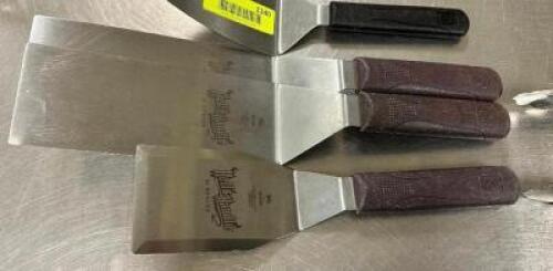 (6) STAINLESS TONGS