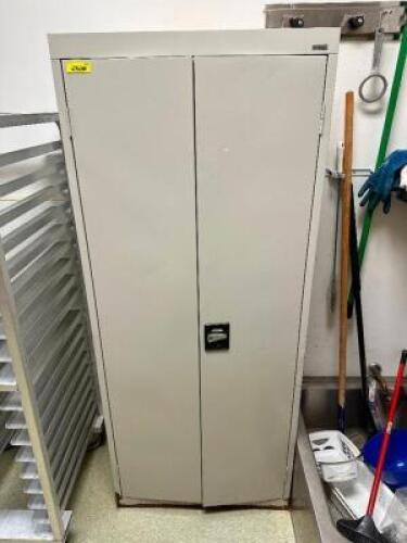 36" TWO DOOR METAL STORAGE CABINET