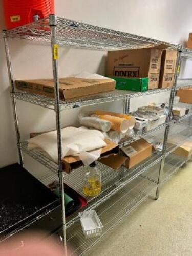 60" X 24" FOUR TIER WIRE SHELF.