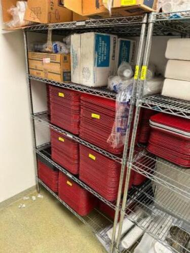48" X 24" FIVE TIER WIRE SHELF.