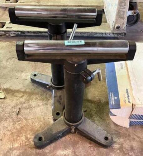 (2) MATERIAL ROLLER STANDS