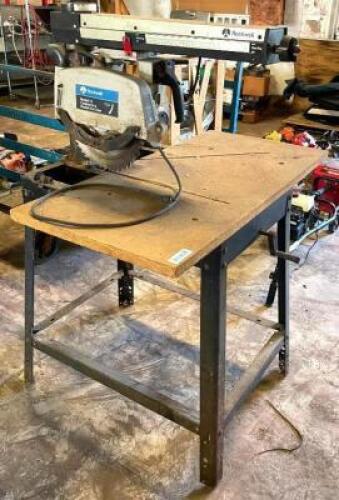 ROCKWELL MODEL 12 CONTRACTORS RADIAL ARM SAW