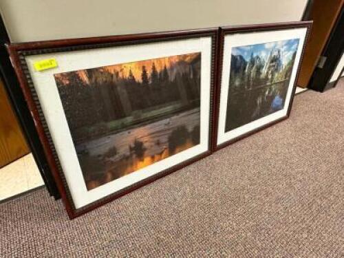 (2) FRAMED PRINTS