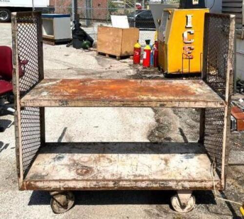 2T-TIER STEEL WAREHOUSE CART