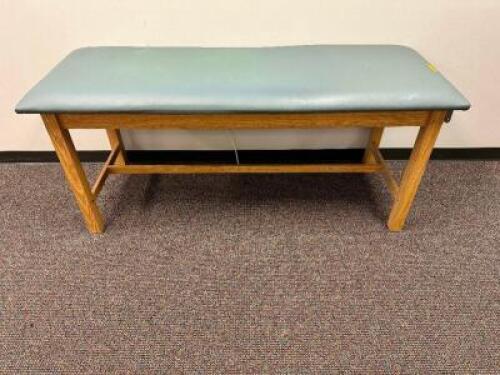70" X 30 MEDICAL THERAPY BED W/ AQUA CUSHION TOP