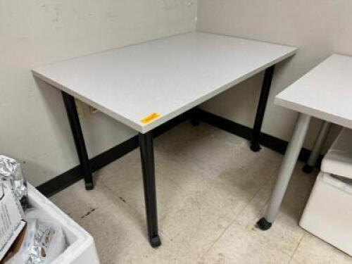 (2) ASSORTED COMPOSITE WORK STATION DESKS