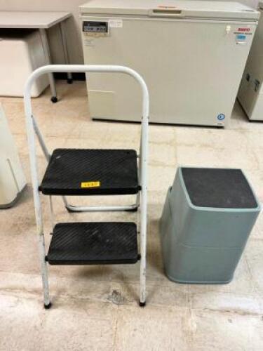 (2) ASSORTED STEP STOOLS AND LADDERS