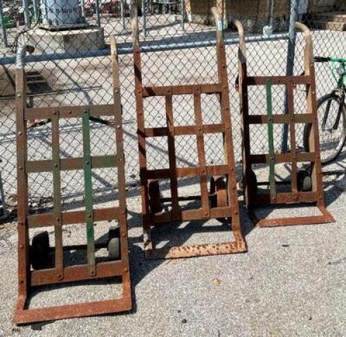 (3) HEAVY DUTY 2-WHEEL HAND TRUCKS