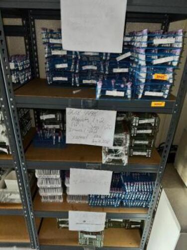 CONTENTS OF (3) SHELVES - BLOOD COLLECTION TUBES