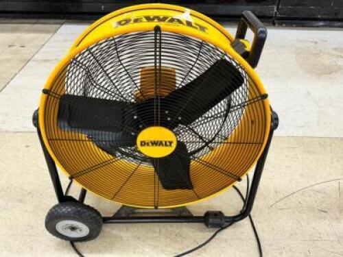 DESCRIPTION: DEWALT 24" FLOOR FAN BRAND / MODEL: DEWALT LOCATION: FLOOR QTY: 1
