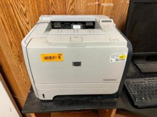 DESCRIPTION: HP LASER JET PRINTER BRAND / MODEL: HP 2055DN LOCATION: FRONT QTY: 1
