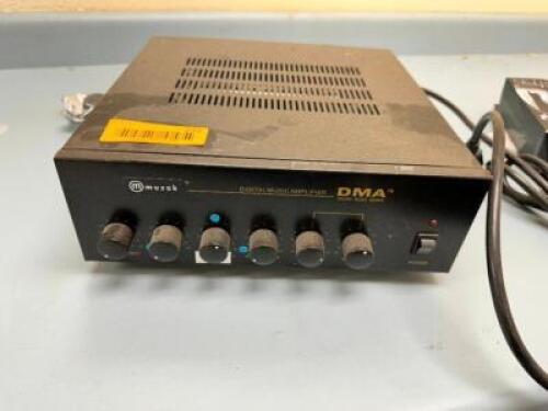 DESCRIPTION: MUZAK DIGITAL MUSIC AMP BRAND / MODEL: MUZAK DMA LOCATION: UPSTAIRS OFFICE QTY: 1