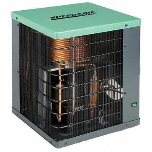 DESCRIPTION: (1) REFRIGERATED AIR DRYER BRAND/MODEL: SPEEDAIRE/3YA49A INFORMATION: 10 CFM, 115V AC, 3/8" OD, 0.2KW, 46 DEGREE DEW POINT RETAIL$: $994.