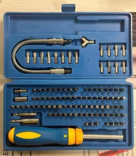 (2) - MULTI PIECE RATCHETING SCREWDRIVER SET