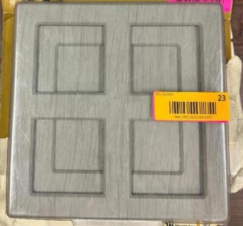 WIRELESS OR WIRED DOOR BELL IN LIGHT GRAY WOOD LOOK FINISH