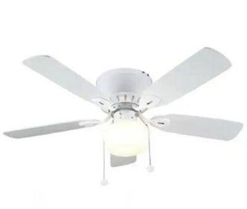 KENNESAW 42 IN. LED INDOOR WHITE CEILING FAN WITH LIGHT KIT