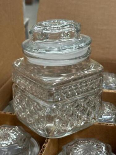 12 CT. BOX OF MINI GLASS JARS