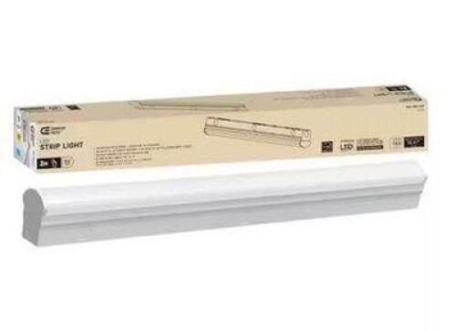 2 FT. 20-WATT DIRECT WIRE INTEGRATED LED WHITE STRIP LIGHT FIXTURE 1800 LUMENS 4000K BRIGHT WHITE