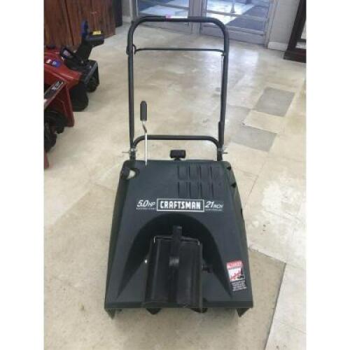 5.0HP CRAFTSMAN ELECTRIC START 21" SNOWBLOWER 536.885214