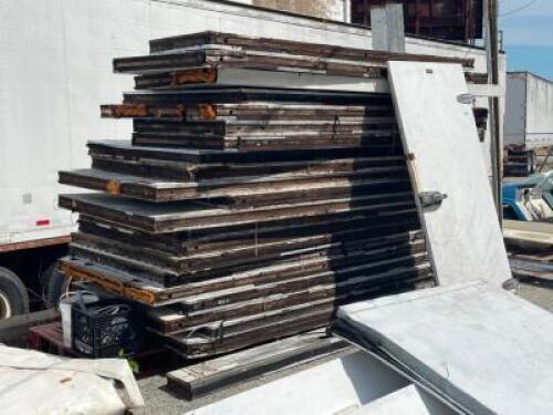 LARGE ASSORTMENT OF WALK IN COOLER WALLS AND DOORS