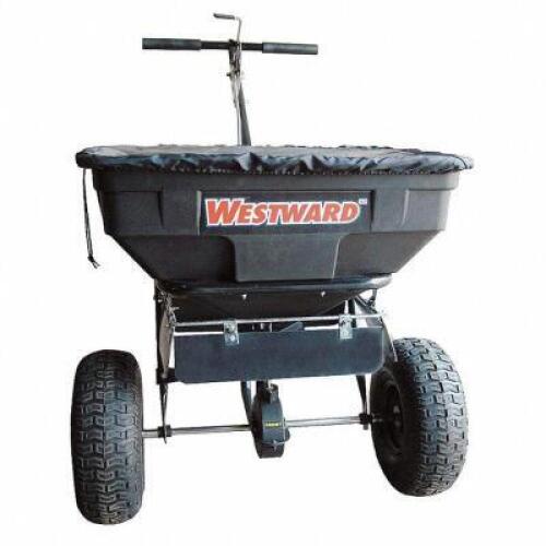 DESCRIPTION: (1) ALL SEASON BROADCAST SPREADER BRAND/MODEL: WESTWARD #4UHD1 INFORMATION: BLACK RETAIL$: $394.98 EA SIZE: 125 LB CAPACITY, 12' QTY: 1