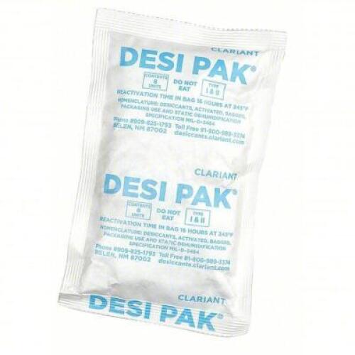 DESCRIPTION: (1) DRUM OF (300) PACKS OF DESICCANT BAGS BRAND/MODEL: 36LP65 INFORMATION: BLACK RETAIL$: $391.21 TOTAL SIZE: 5 IN WD, 8 IN LG, 6.67 CU F