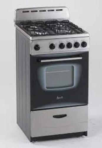 DESCRIPTION: (1) GAS RANGE OVEN BRAND/MODEL: AVANTI #DGR20P3S INFORMATION: STAINLESS STEEL RETAIL$: $1197.50 EA SIZE: 20" QTY: 1