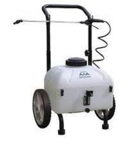 DESCRIPTION: (1) PUSH SPRAYER BRAND/MODEL: MASTER MANUFACTURING #415X90 INFORMATION: WHITE RETAIL$: $286.20 EA SIZE: 9 GALLON QTY: 1