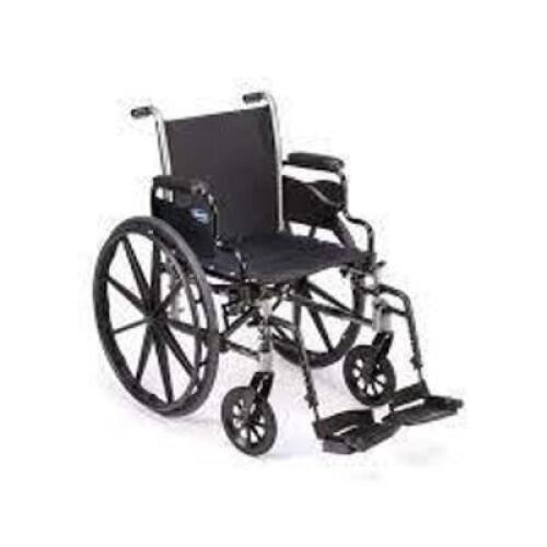 DESCRIPTION: (1) WHEEL CHAIR WITH FOOTREST SUPPORTS BRAND/MODEL: TRACER #SX5 INFORMATION: BLACK RETAIL$: $385.00 EA SIZE: STANDARD QTY: 1