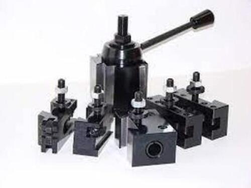 DESCRIPTION: (1) TOOL POST SET BRAND/MODEL: QUICK CHANGE TOOLS RETAIL$: $249.99 TOTAL QTY: 1