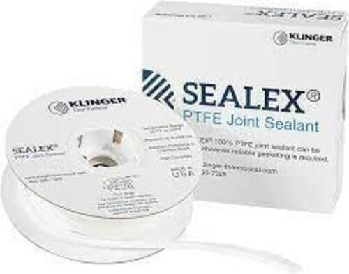 DESCRIPTION: (5) SEALEX PTFE JOINT SEALANT BRAND/MODEL: KLINGER #45CE25 INFORMATION: WHITE RETAIL$: $147.68 EA SIZE: 1/2" X 15' QTY: 5
