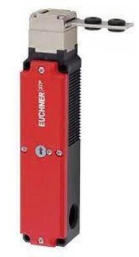 DESCRIPTION: (3) MAGNETICALLY ACTUATED SAFETY INTERLOCK SWITCH BRAND/MODEL: EUCHNER #45GU90 INFORMATION: RED RETAIL$: $85.48 EA SIZE: .47" OFF SENSING