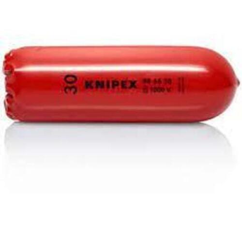 DESCRIPTION: (6) SELF-CLAMPING PLASTIC SLIP-ON CAPS BRAND/MODEL: KNIPEX #98 66 30 INFORMATION: RED RETAIL$: $16.96 EA SIZE: 4-/4" QTY: 6