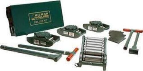 DESCRIPTION: (1) ROLLERS KIT BRAND/MODEL: HILMAN ROLLERS INFORMATION: GREEN CARRY CASE RETAIL$: $3760.00 EA SIZE: 60 TON CAPACITY QTY: 1