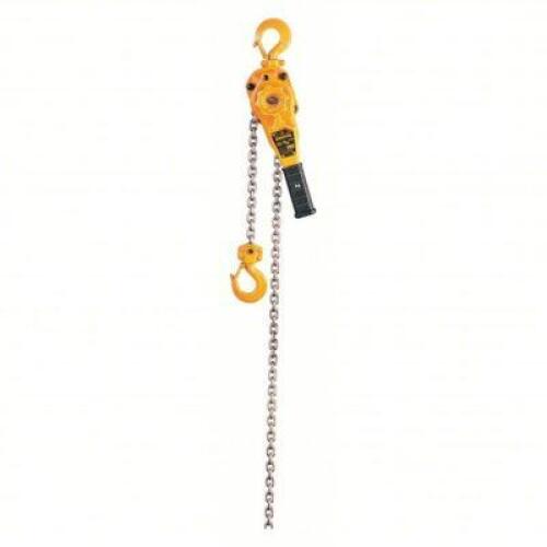DESCRIPTION: (1) LEVER CHAIN HOIST BRAND/MODEL: HARRINGTON #1TAJ1 INFORMATION: YELLOW RETAIL$: $610.67 EA SIZE: 1,500 LB LOAD CAPACITY, 54 LB PULL TO