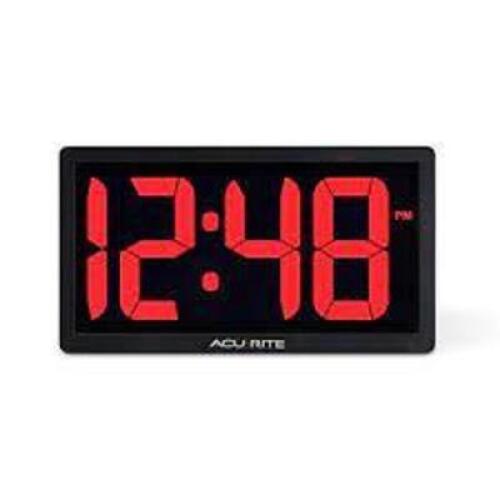 DESCRIPTION: (2) RED LED DIGITAL CLOCK BRAND/MODEL: ACURITE #75099M RETAIL$: $53.22 EA QTY: 2