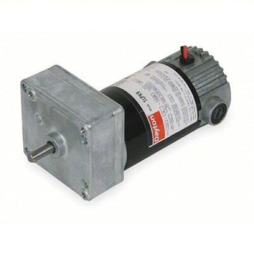 DESCRIPTION: (1) GEARMOTOR BRAND/MODEL: DAYTON #1LPW1 RETAIL$: $315.61 EA SIZE: 90V DC, 11 RPM NAMEPLATE RPM, 50 IN-LB MAX. TORQUE, CW/CCW, ALL ANGLE