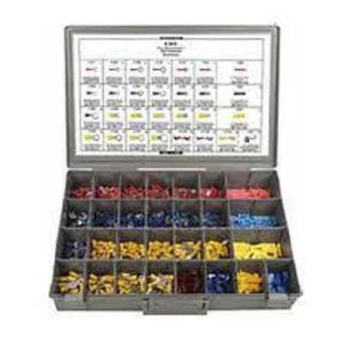 DESCRIPTION: (1) VINYL RING, SPADE, AND BUTT CONNECTOR ASSORTMENT BRAND/MODEL: DISCO AUTOMOTIVE #8678 RETAIL$: $151.99 EA QTY: 1