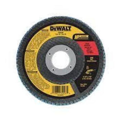 DESCRIPTION: (10) FLAP DISC BRAND/MODEL: DEWALT #DW8306 INFORMATION: ZIRCONIA RETAIL$: $9.74 EA SIZE: 4-1/2" X 7/8" QTY: 10
