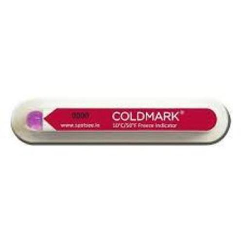 DESCRIPTION: (1) CASE OF (500) TEMPERATURE SENSOR OUTPUT BRAND/MODEL: COLDMARK ##CM10/50 INFORMATION: RED RETAIL$: $2.46 PER INDICATOR SIZE: FREEZE IN