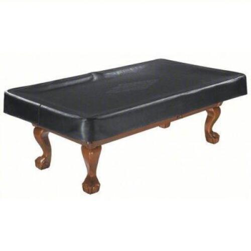 DESCRIPTION: (1) POOL TABLE COVER BRAND/MODEL: BRUNSWICK #6FZV2 INFORMATION: BLACK MAN-MADE LEATHER RETAIL$: $217.48 EA SIZE: 9' QTY: 1