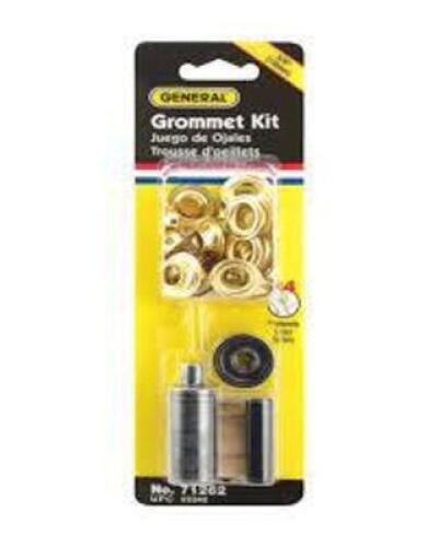 DESCRIPTION: (8) GROMMET KITS, RUST FREE BRAND/MODEL: GENERAL #71262 INFORMATION: BRASS RETAIL$: $7.94 PER KIT SIZE: 3/8" QTY: 8
