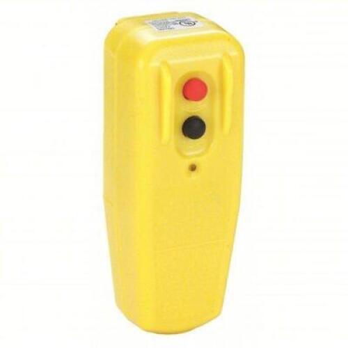 DESCRIPTION: (2) PLUG-IN GFCI USER SUPPLIED CORD BRAND/MODEL: POWER FIRST #11X423 INFORMATION: YELLOW RETAIL$: $34.77 EA SIZE: 125V AC, 15 A MAX AMPS