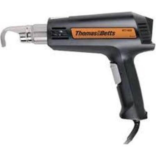 DESCRIPTION: (1) HEAT GUN FOR SHRINK TUBING BRAND/MODEL: THOMAS & BETTS #WT1400 INFORMATION: BLACK RETAIL$: $233.00 EA SIZE: 120 VOLTS, 50/60 HZ, 2 SP