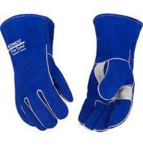DESCRIPTION: (4) PAIRS OF DURABLE KEVLAR THREAD WELDING GLOVES BRAND/MODEL: MINI SABRE, KINCO #0311 INFORMATION: BLUE RETAIL$: $102.00 TOTAL SIZE: MED