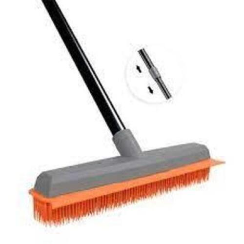 DESCRIPTION: (3) RUBBER BROOM SQUEEGEE BRAND/MODEL: TREELEN INFORMATION: ORANGE WITH BLACK RETAIL$: $27.99 EA SIZE: HANDLES INCLUDED QTY: 3